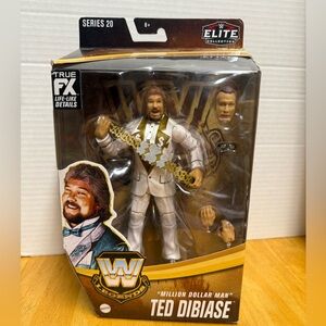WWE Elite Series 20 Ted DiBiase Action Figure with Blue and Gold Attire